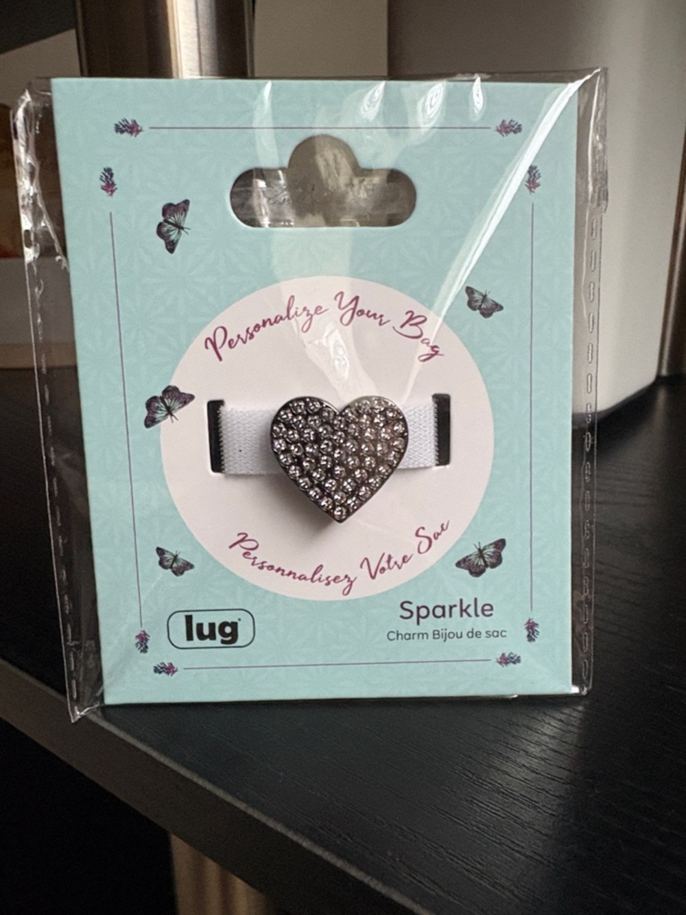 Lug Heart Sparkle Charm